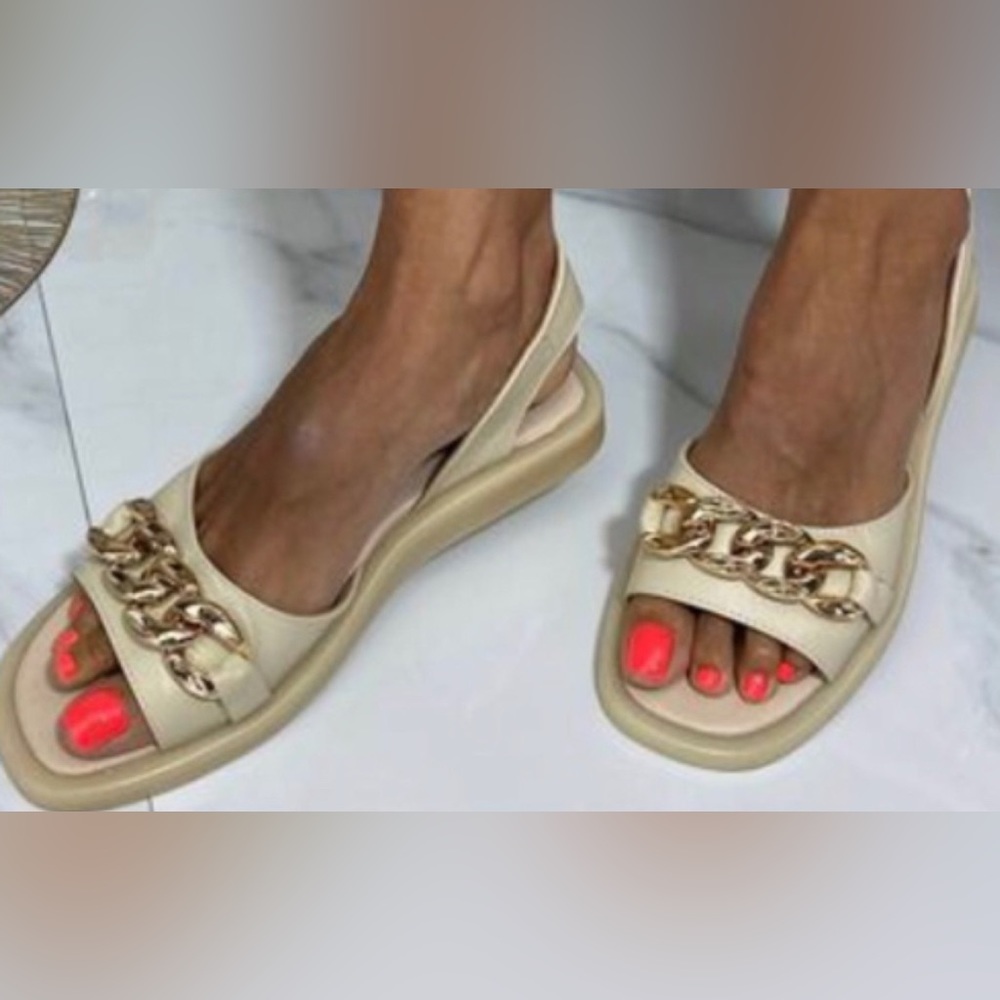 Brand new genuine leather sandals